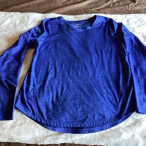Tek Gear DryTek Heathered Blue Top